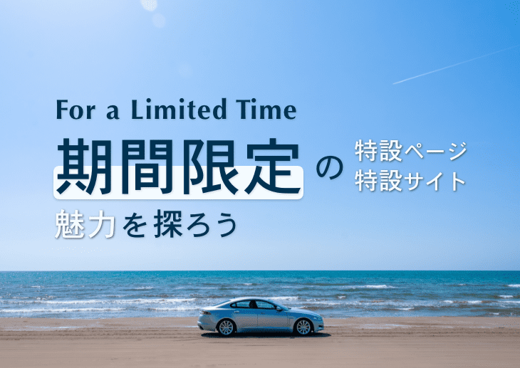 期間限定の特設ページ・サイトの魅力を探ろう